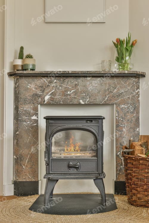 Preview: Stylish vintage fireplace