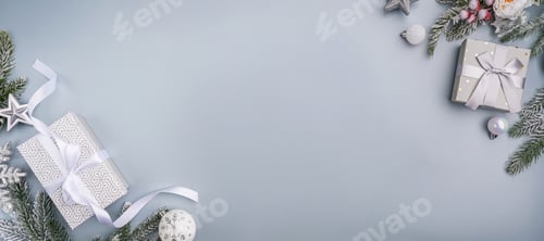 Visualização: Elegante celebração do Ano Novo de 2026 com decoração prateada