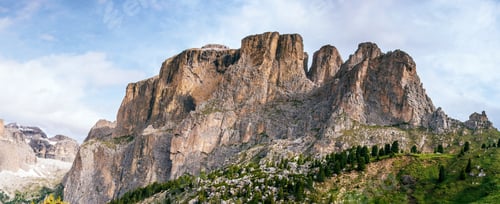 Preview: Rocky Mountains at sunset. Dolomite Alps, Italy