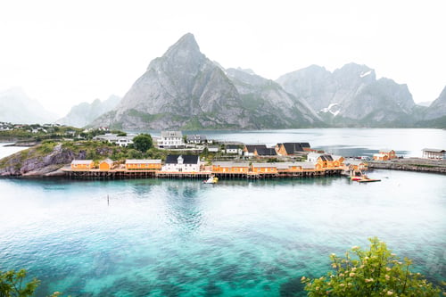 Preview: Beautiful landscape in Lofoten Islands in Summer, Norway