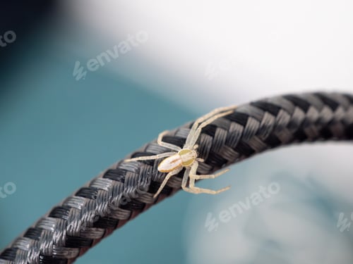 Preview: Macro photo of small white spider