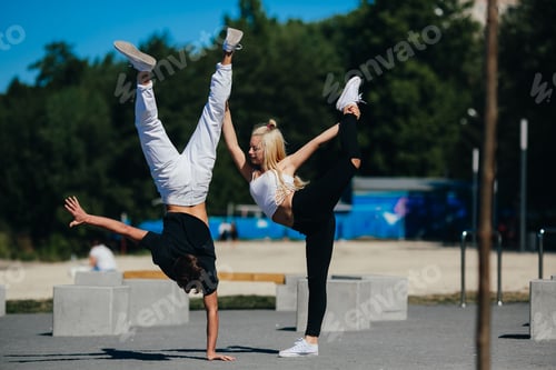 Preview: man and woman performing tricks
