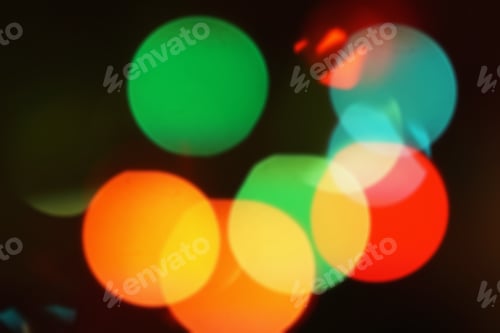 Preview: Nature Pattern- Light Bokeh Background. Celebratory Mood Magic Effect. Decorations Holiday- Design