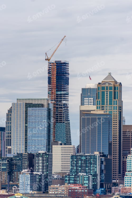 Preview: A Section Of The Skyline In Seattle, Washington.