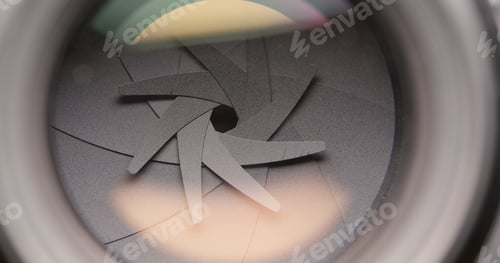 Preview: Camera lens close up