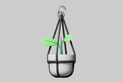 Preview: Hanging potted plant