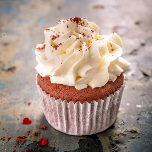 Preview: Delicious red velvet cupcake