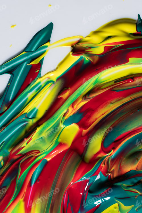 Preview: Mix of colorful paint