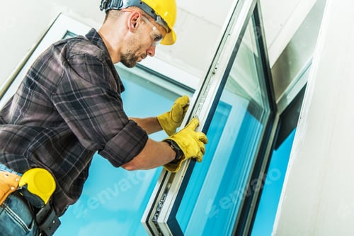 Preview: Contractor Installing the Window