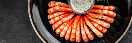 Preview: shrimp fresh cooking appetizer meal food snack on the table copy space food background rustic
