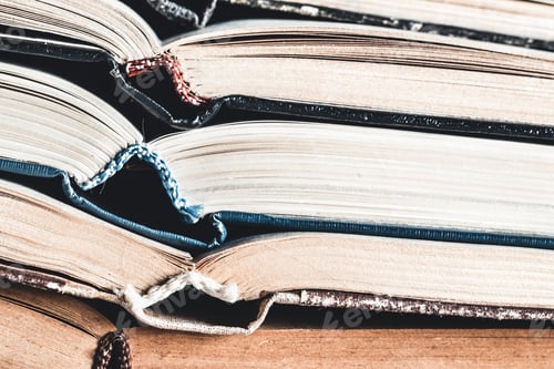 Preview: Open books close up as background