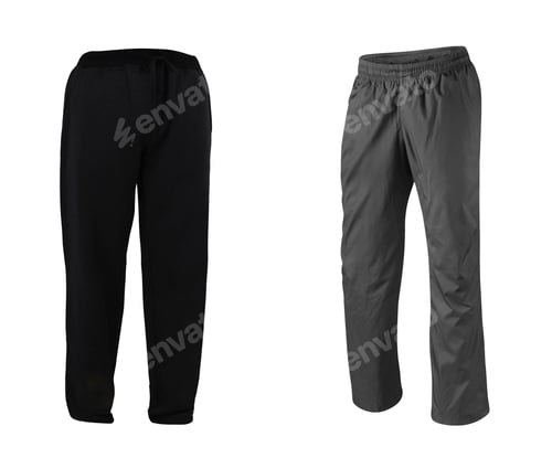Preview: black Sweatpants isolated on white background