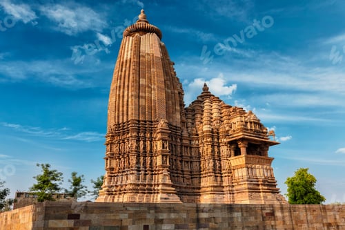 Preview: Famous temples of Khajuraho with sculptures, India
