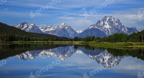 Preview: Grand Teton Reflections From Oxbow Bend, Grand Teton National Park Wyoming
