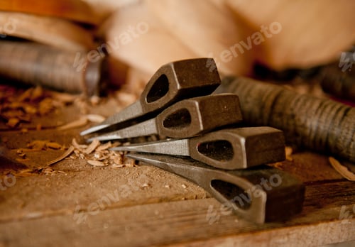 Preview: Woodworking tools, close-up