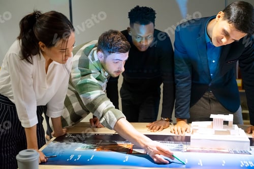 Preview: Employee work together at office.