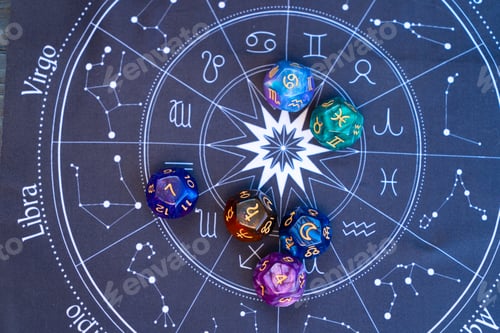 Preview: Zodiac horoscope with divination dice