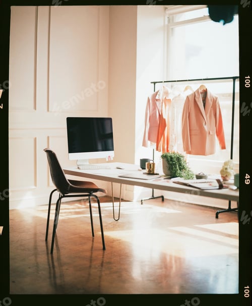 Preview: Empty women's fashion design showroom