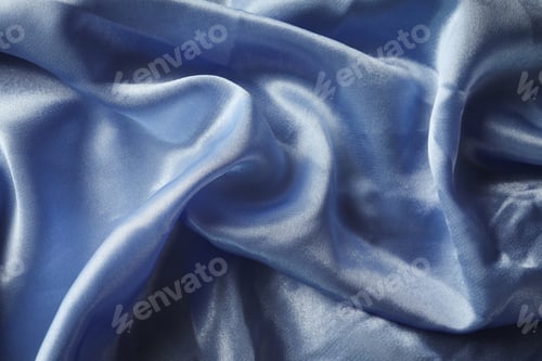 Preview: Blue silk on whole background, close up