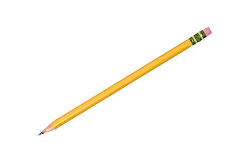 Preview: Isolated yellow pencil