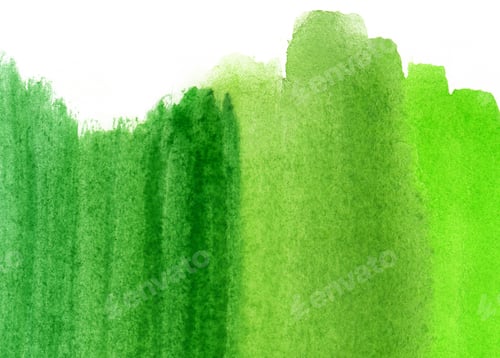Preview: Bright green abstract watercolor background