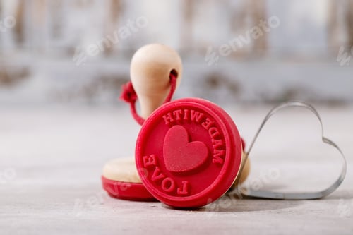 Preview: St. Valentines Day stamp for cookies