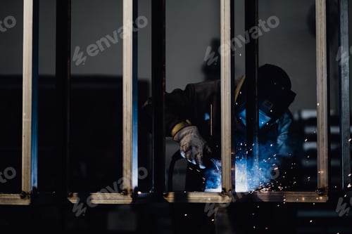 Preview: Closeup of a man welding