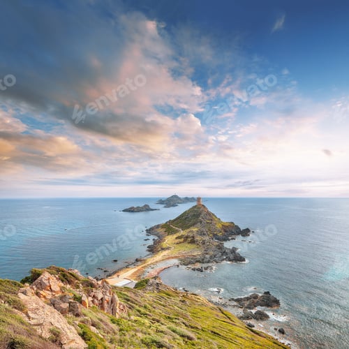 Preview: Popular tourist destination Torra di a Parata with Genoese Tower