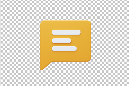 Preview: Comment 3D Icon