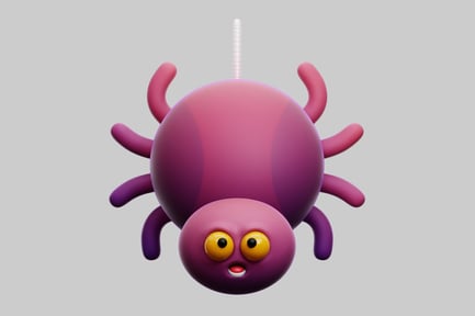 Preview: Cartoon halloween spider decoration