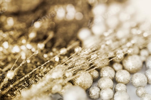 Preview: Gold Christmas decor background