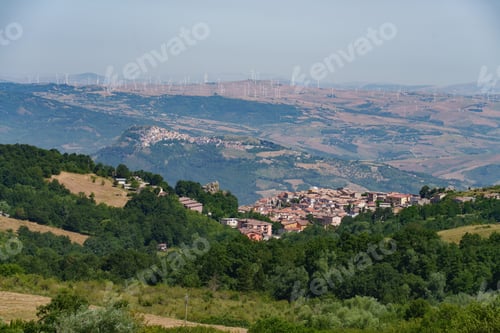 Preview: View of Pescopagano, in Potenza province, Italy