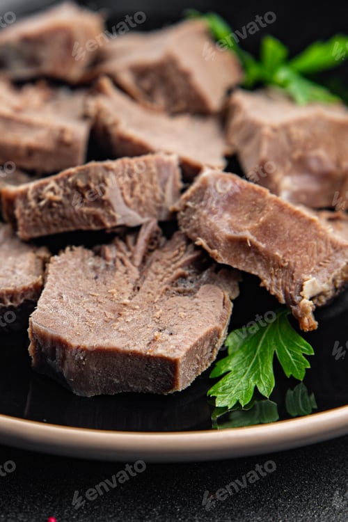 Preview: meat tongue cooked fresh healthy eating cooking appetizer meal food snack on the table