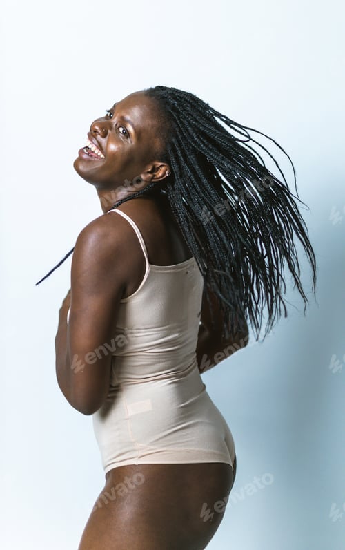 Preview: Beauty shot of natural cand candid pretty girl in underwear