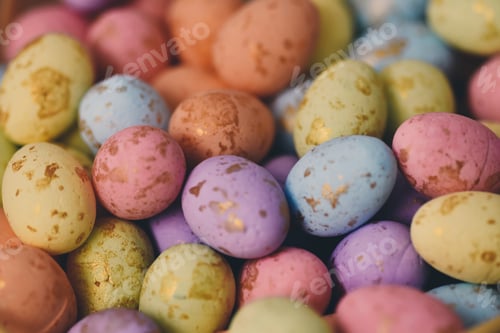 Preview: Background of colorful Easter eggs
