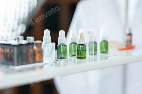 Preview: Scientists examining plant algae samples in a modern laboratory, conducting pharmaceutical research