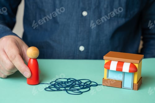 Preview: Attracting customers to the store. Marketing and targeted campaign. Advertising impact.