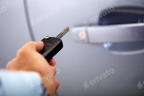 Preview: Car Keys With A Remote To Unlock The Door