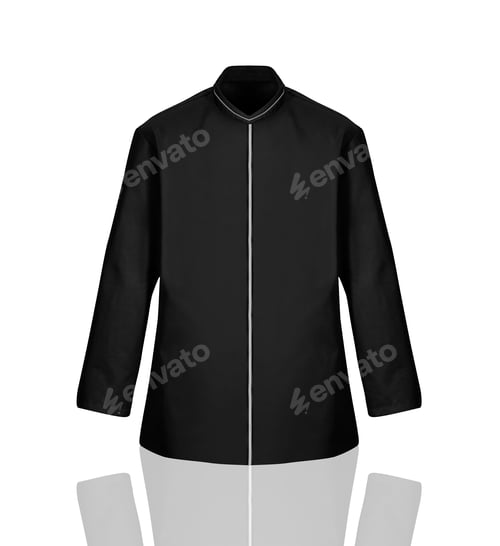 Preview: black bathrobe isolated