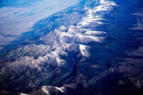 Preview: Aerial view over mountains