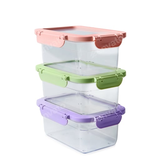Preview: Empty clean boxes for products on white background