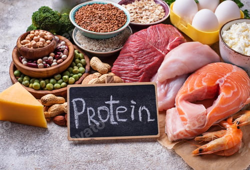 Preview: Healthy food high in protein