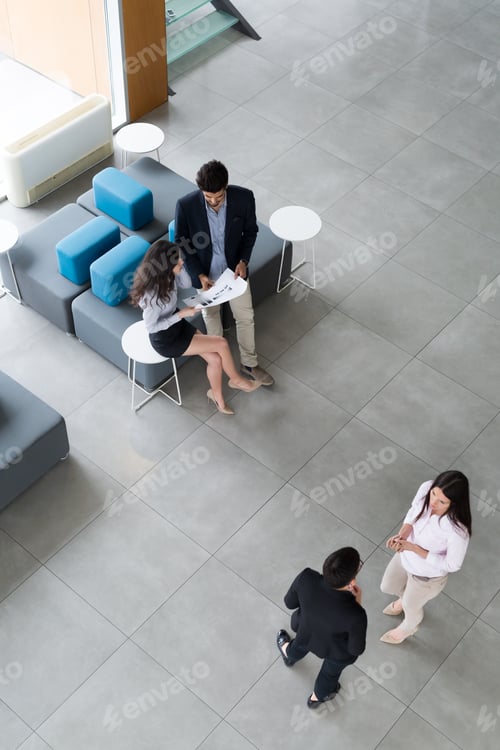 Preview: Professional business people working together on project