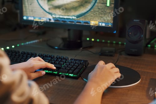 Preview: Gamer playing online video games