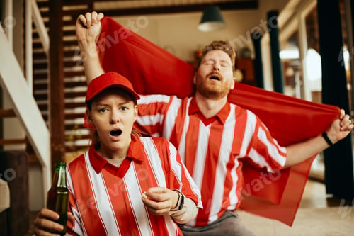 Preview: Sports fans feeling displeased after their favorite team has lost the match.