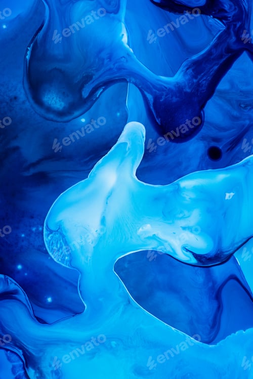Preview: Abstract flow of liquid paints in mix