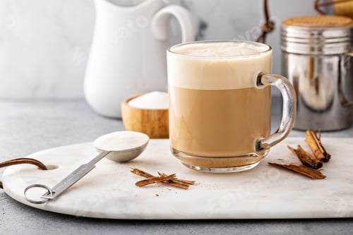 Preview: Coffee with collagen powder and butter, healthy keto coffee