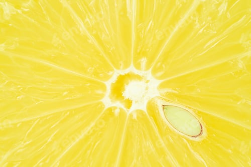 Preview: Macro shot of cut lemon texture.