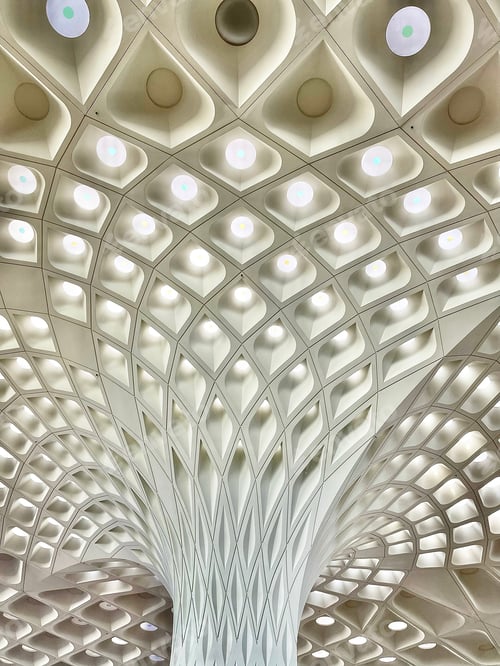 Preview: The intricate architectural design at the Mumbai airport!