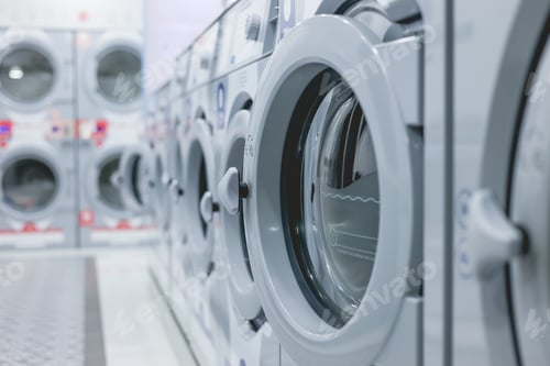 Preview: public coin vending washing machine laundry service business shop